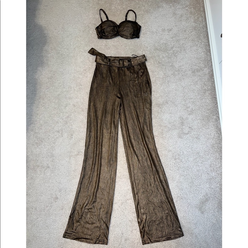 Jluxlabel bronze tiana belted set